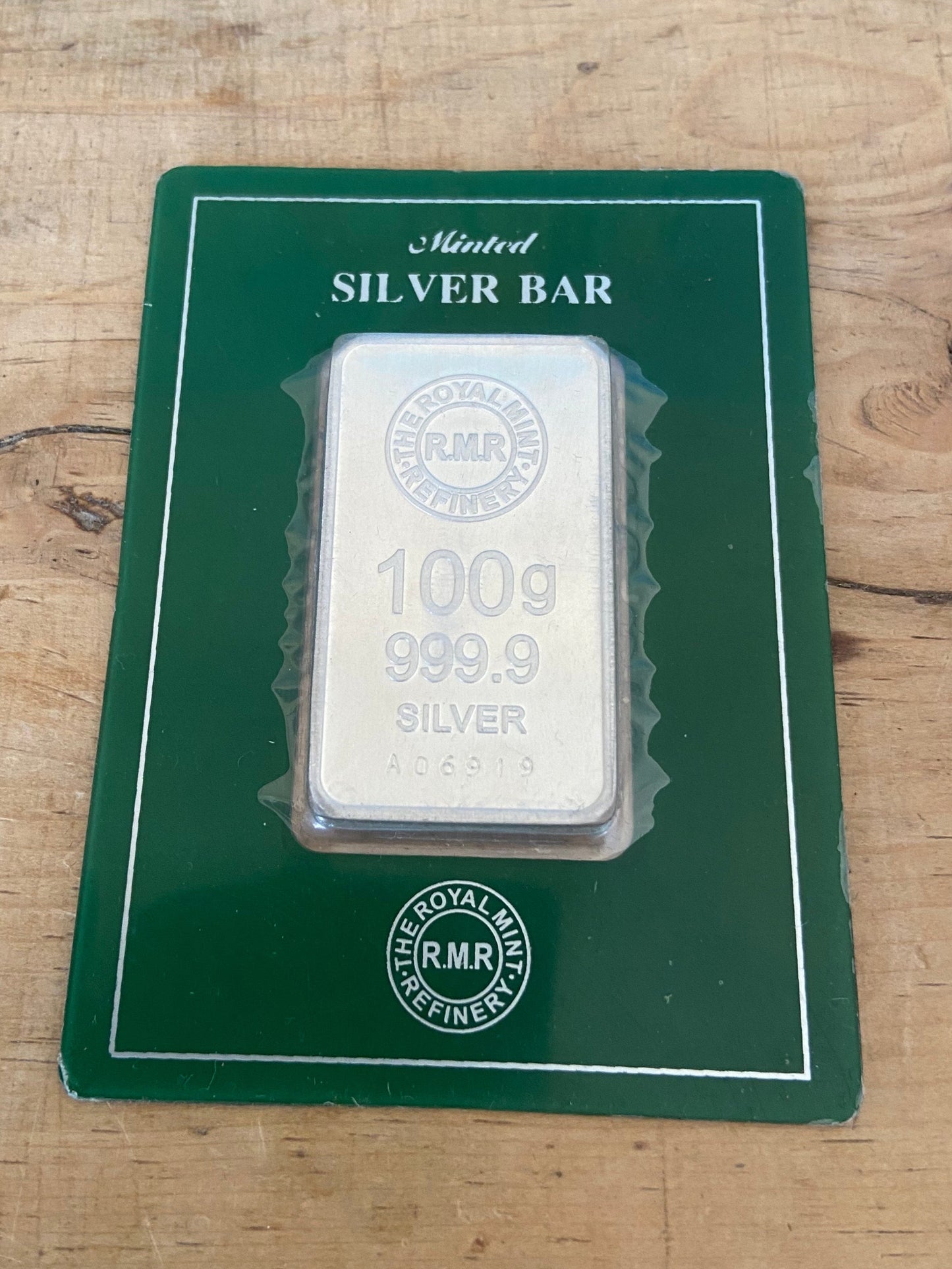 100g Royal Mint Silver Bullion Bar
