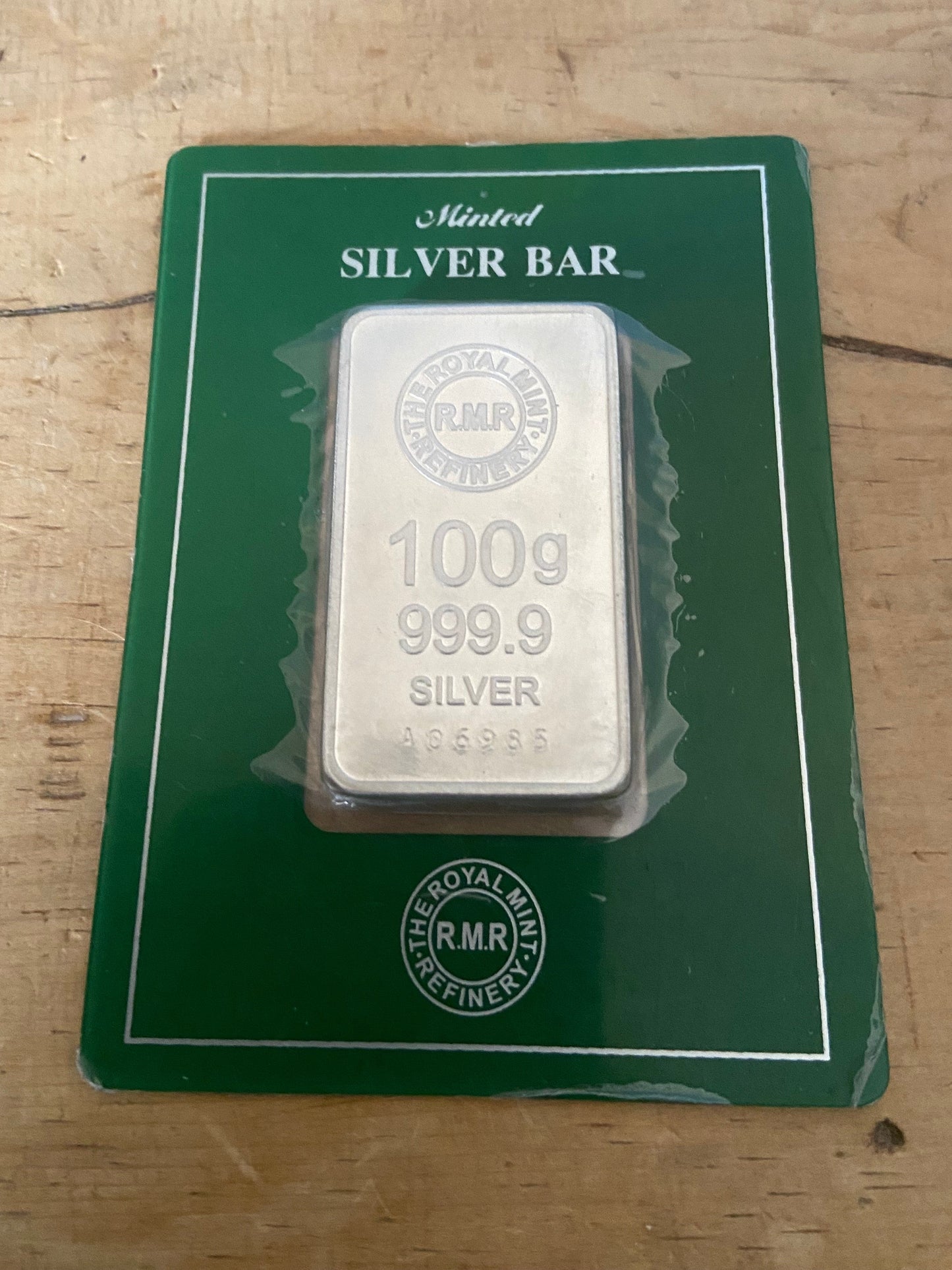 100g Royal Mint Silver Bullion Bar