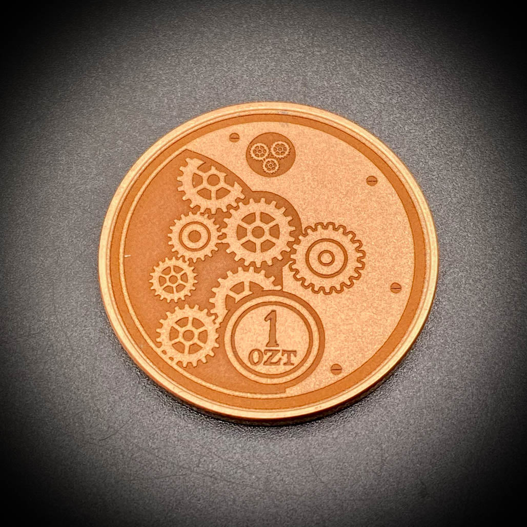 Pocket Watch 999 Copper 1 OZ Round