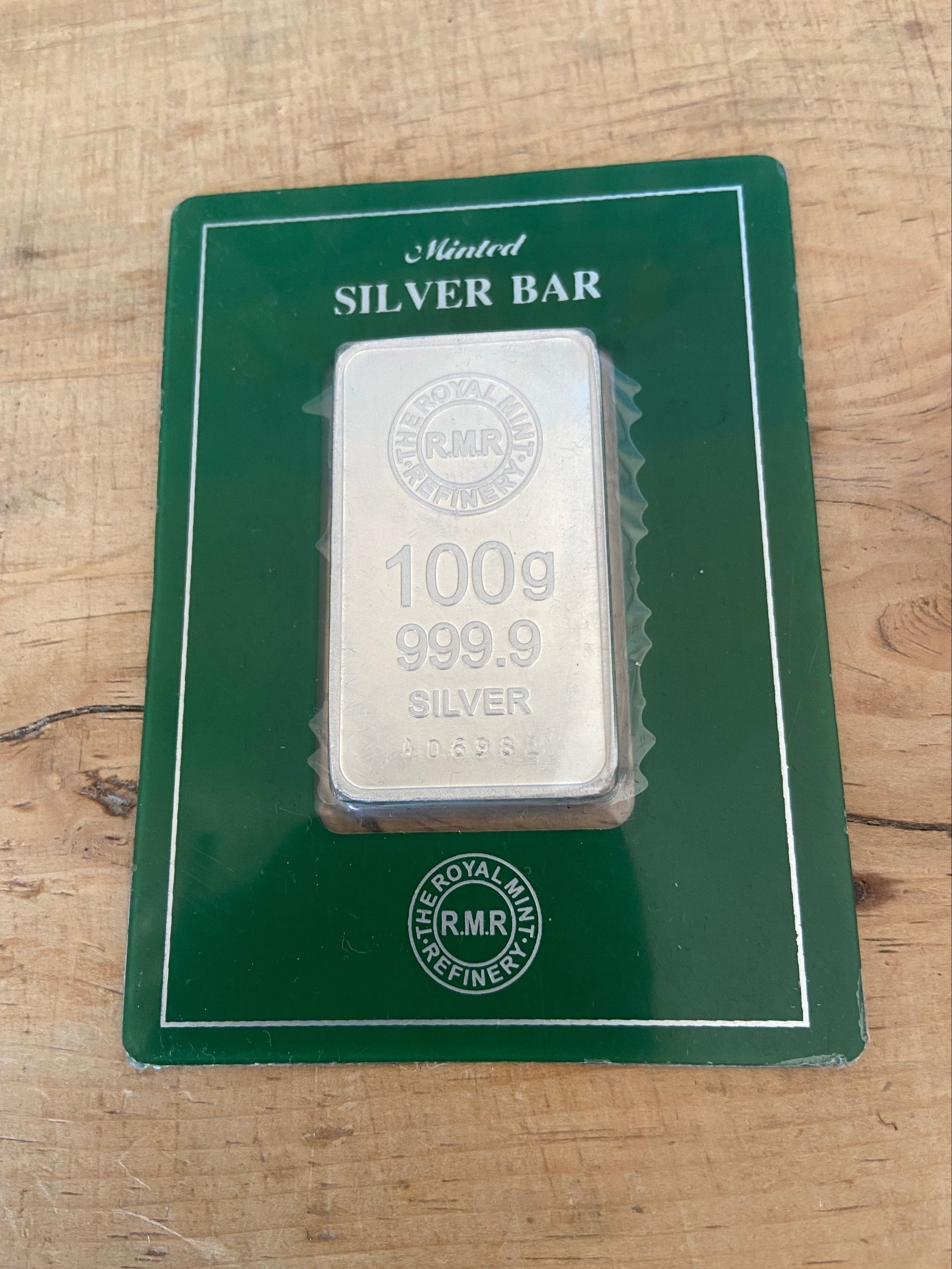100g Royal Mint Silver Bullion Bar