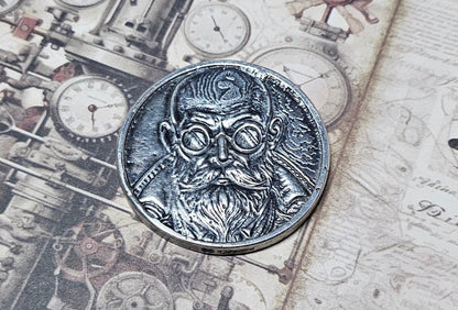 Steampunk Silver round