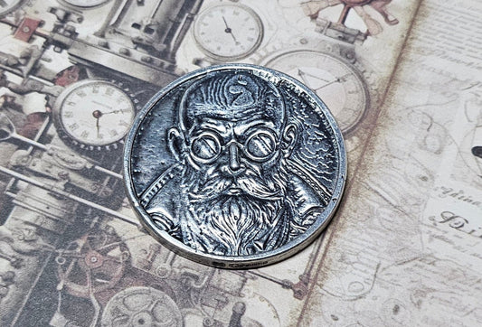 Steampunk Silver round