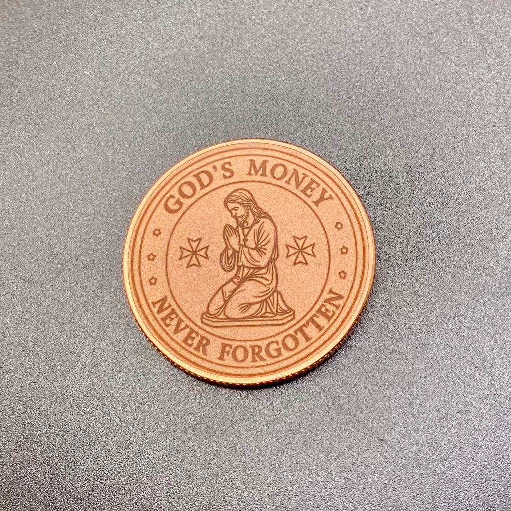 Gods Money (St3v3n) Commemorative 1 ozt Copper Round