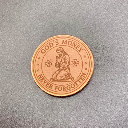 Gods Money (St3v3n) Commemorative 1 ozt Copper Round