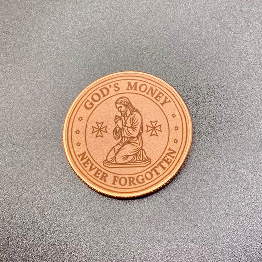 Gods Money (St3v3n) Commemorative 1 ozt Copper Round