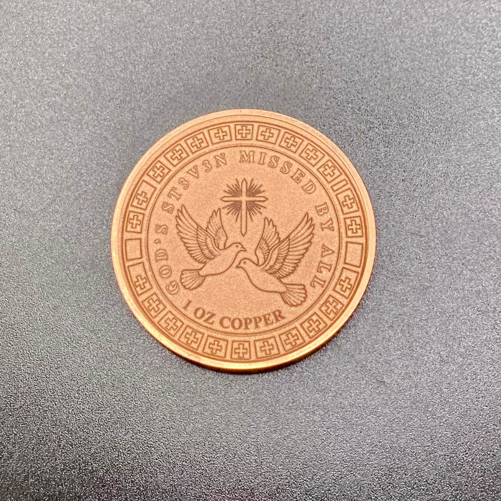 Gods Money (St3v3n) Commemorative 1 ozt Copper Round