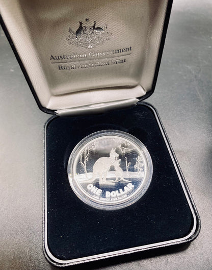 2007 Proof Silver Kangaroo Rolf Harris 1oz 999  Royal Australian Mint 1624 of 20000