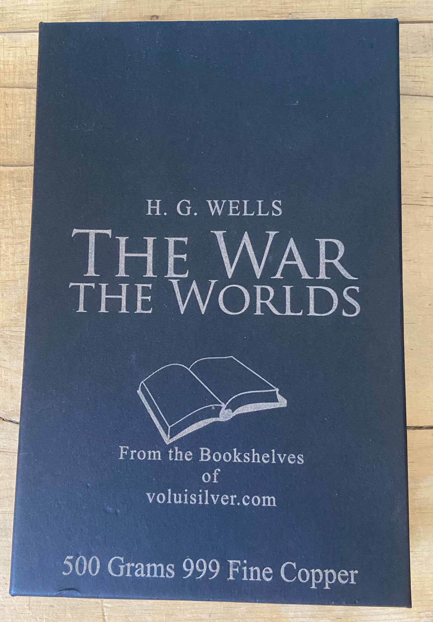 The War of the Worlds – From the Bookshelves of Volui – 500 Grams 999 Fine Copper Bar