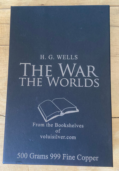 The War of the Worlds – From the Bookshelves of Volui – 500 Grams 999 Fine Copper Bar