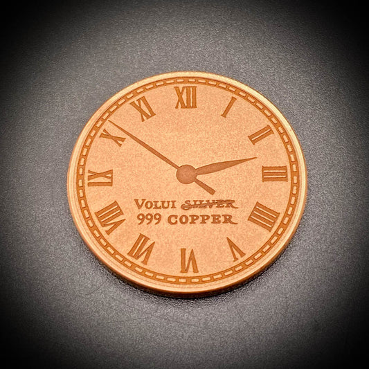 Pocket Watch 999 Copper 1 OZ Round