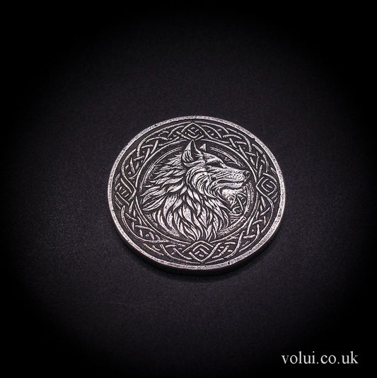 .999 Fine Silver Wolf round