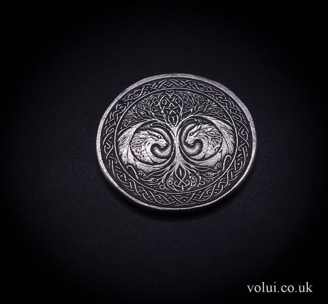 .999 Fine Silver Wolf round