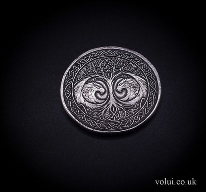 .999 Fine Silver Wolf round