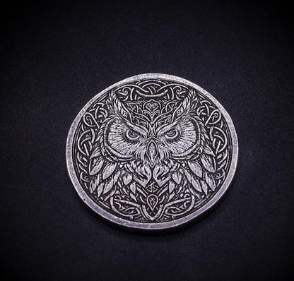 .999 Fine Silver Mr Winterton Celtic Owl