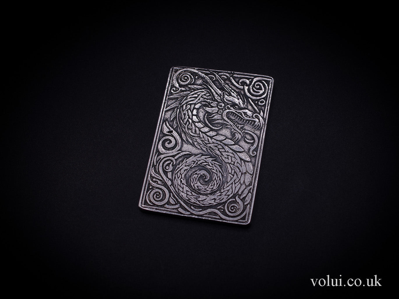 .999 Fine Silver Dragon Bar Volui Design