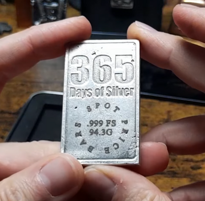 3 ozt 999 Silver 365 Completion Bar