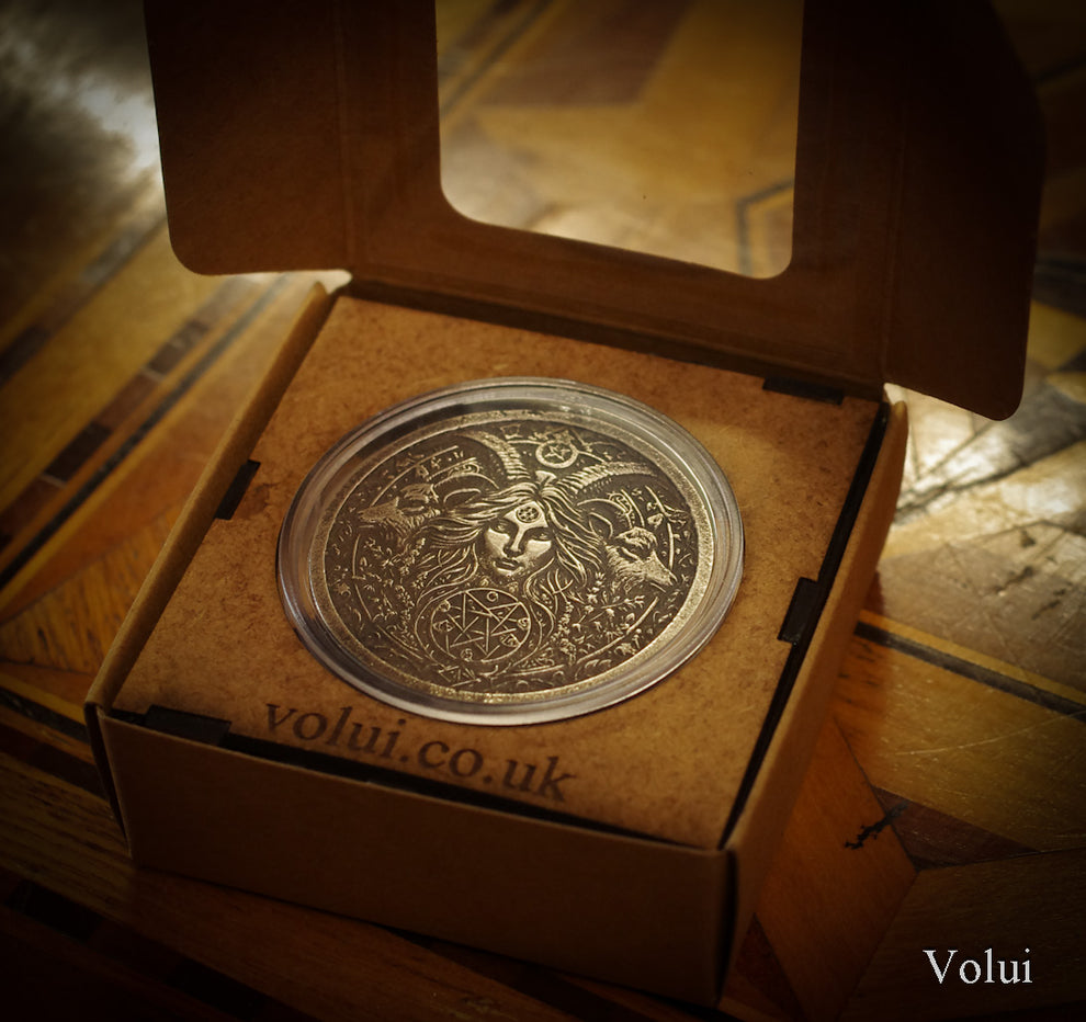 Silver Round Coin Pagan The Mistress Double Sided Design Collectable H ...