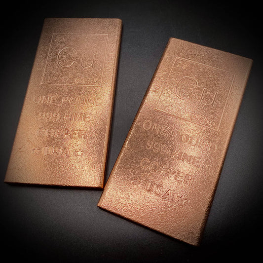 1LB  (16 oz ) Copper Bar / Ingot 999 Fine Copper