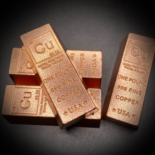 1LB  (16 oz ) Copper Bar / Ingot 999 Fine Copper