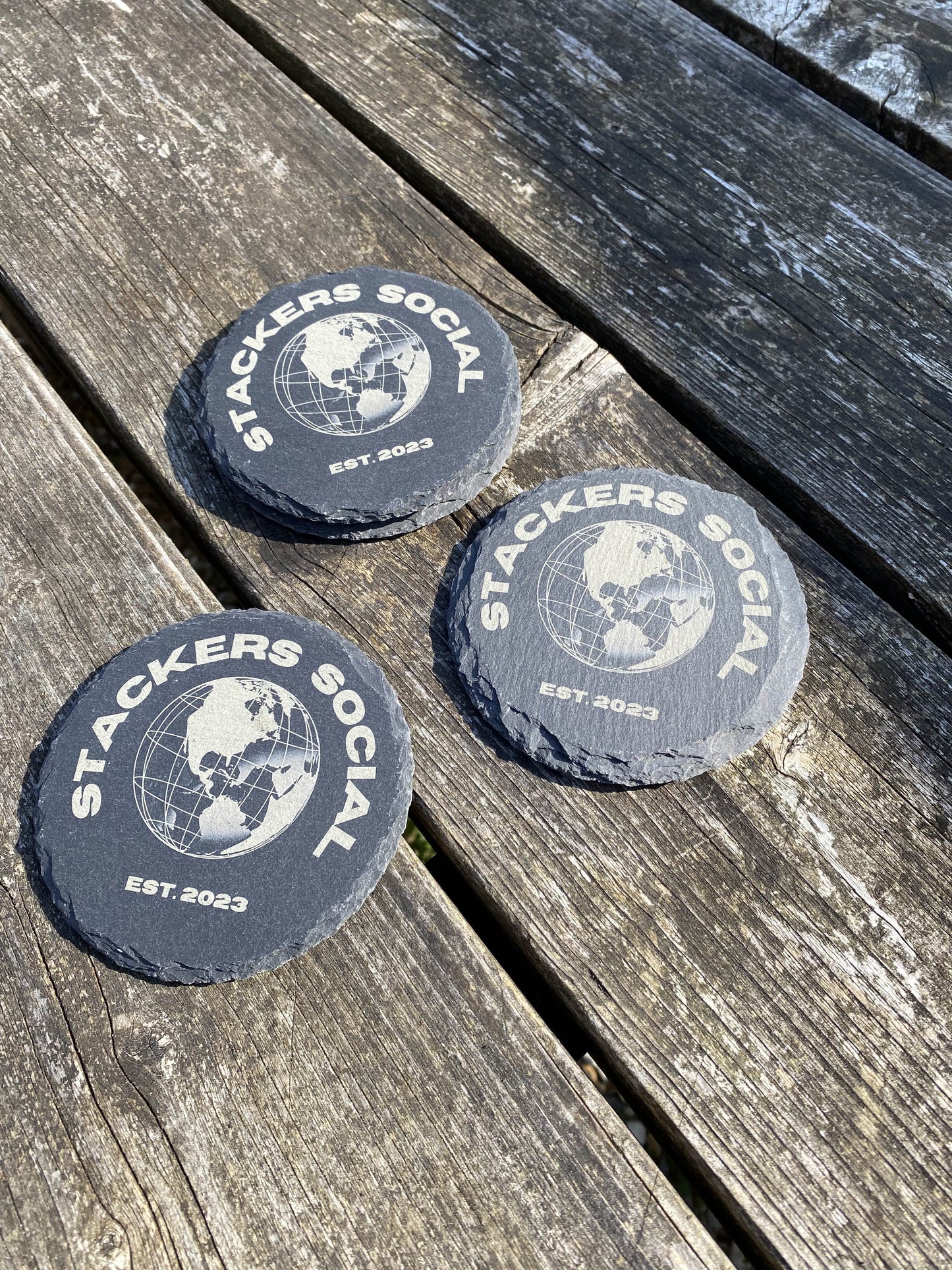 Stackers Social Slate Coasters - Whisky, Coffee, Tea Mat - Discord Collectable