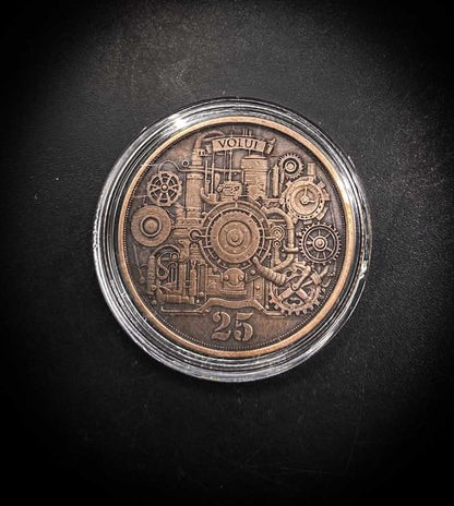 Steampunk Lady 999 Fine Copper Round