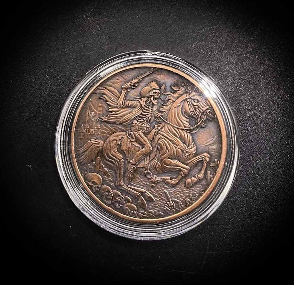 Death Rides Again Copper Round