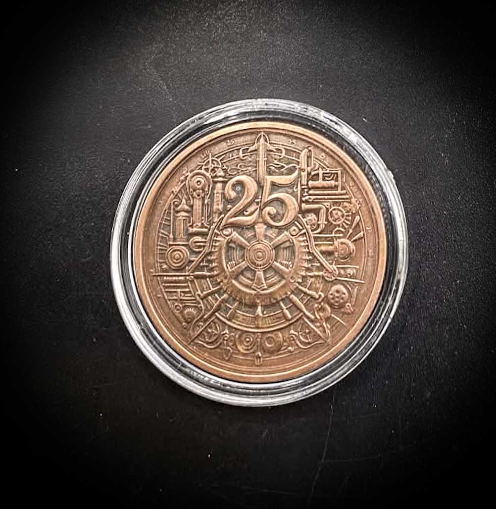 Lady Death Steampunk 999 Fine Copper Round
