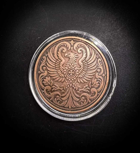 Gothic Griffin 999 Fine Copper Round