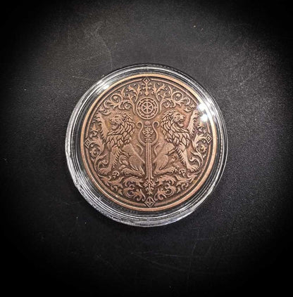 Gothic Griffin 999 Fine Copper Round