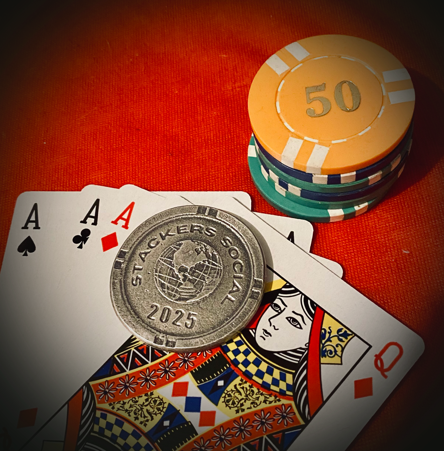 2025 Stackers Social Poker Chip ( 1st Run of 35/70 )