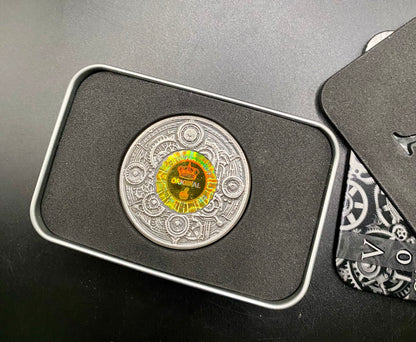Limited edition .999 Fine Silver SyTheSoundman Silver Steampunk Round